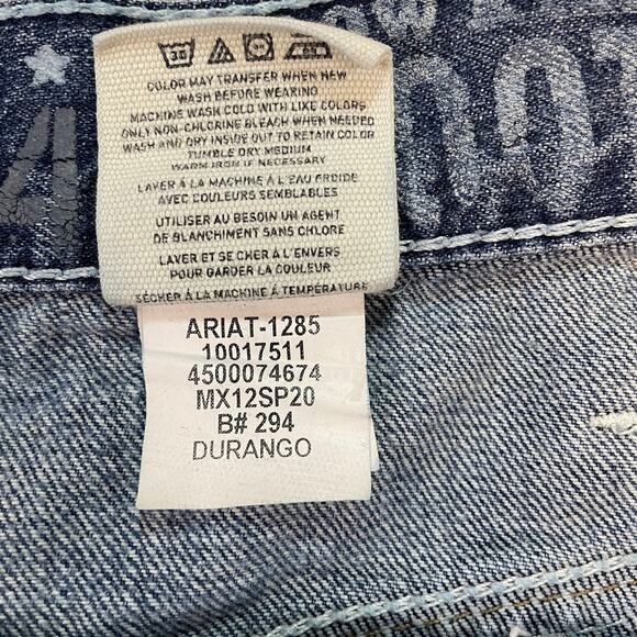 Ariat M4 Durango Bootcut Jeans Men’s 44x36 Blue Denim Heavyweight Workwear - Picture 4 of 9